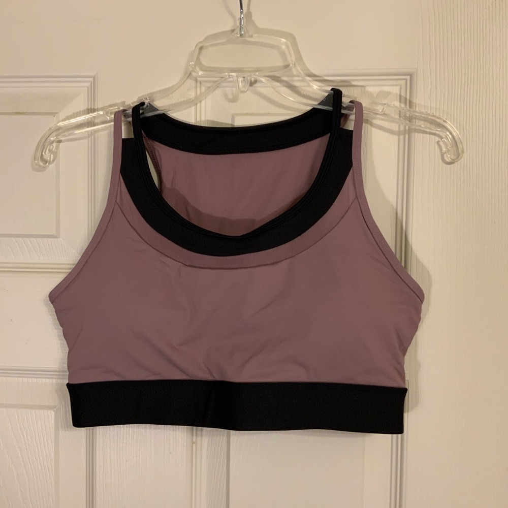 Zyia bra, medium, mauve and black